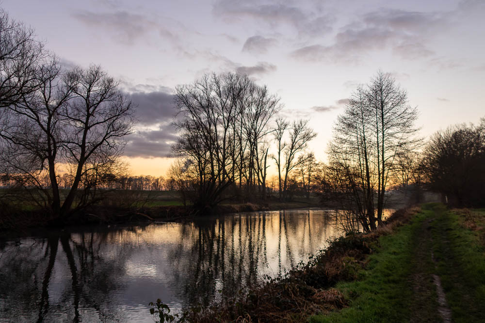 Winterabend an der Ruhr