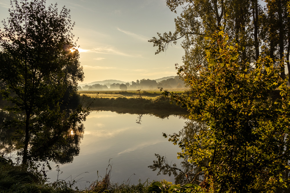 Nebliger Morgen an der Ruhr