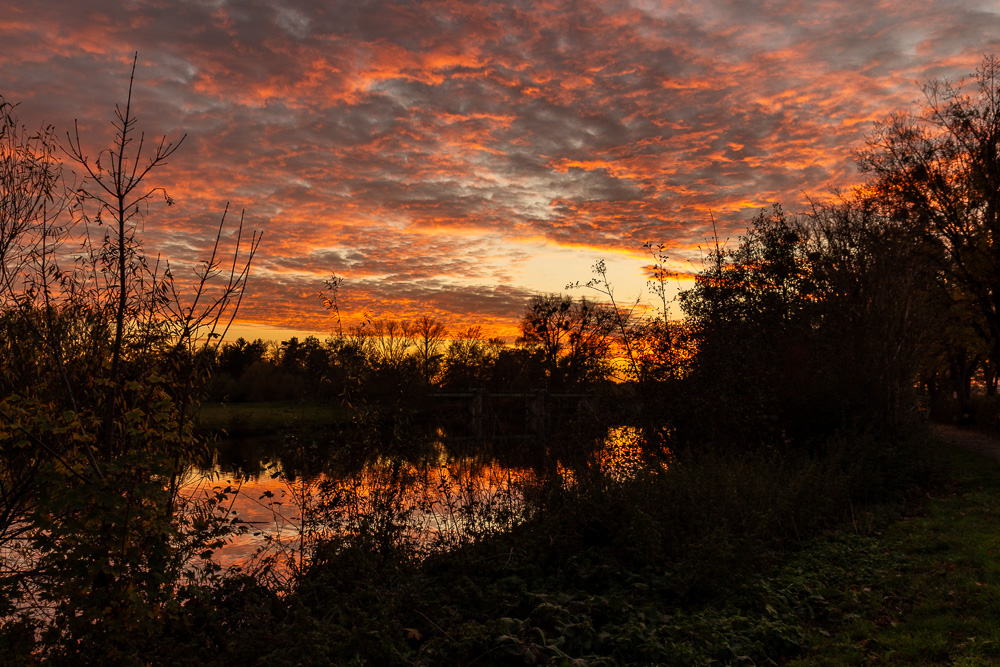 Sonnenuntergang an der Ruhr