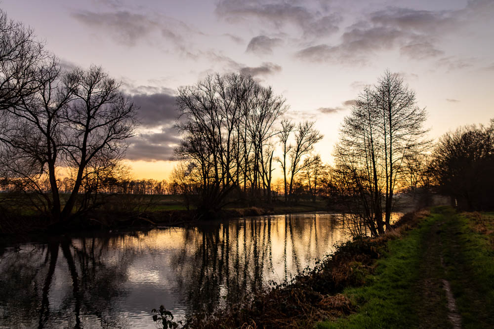 Winterabend Ruhrufer